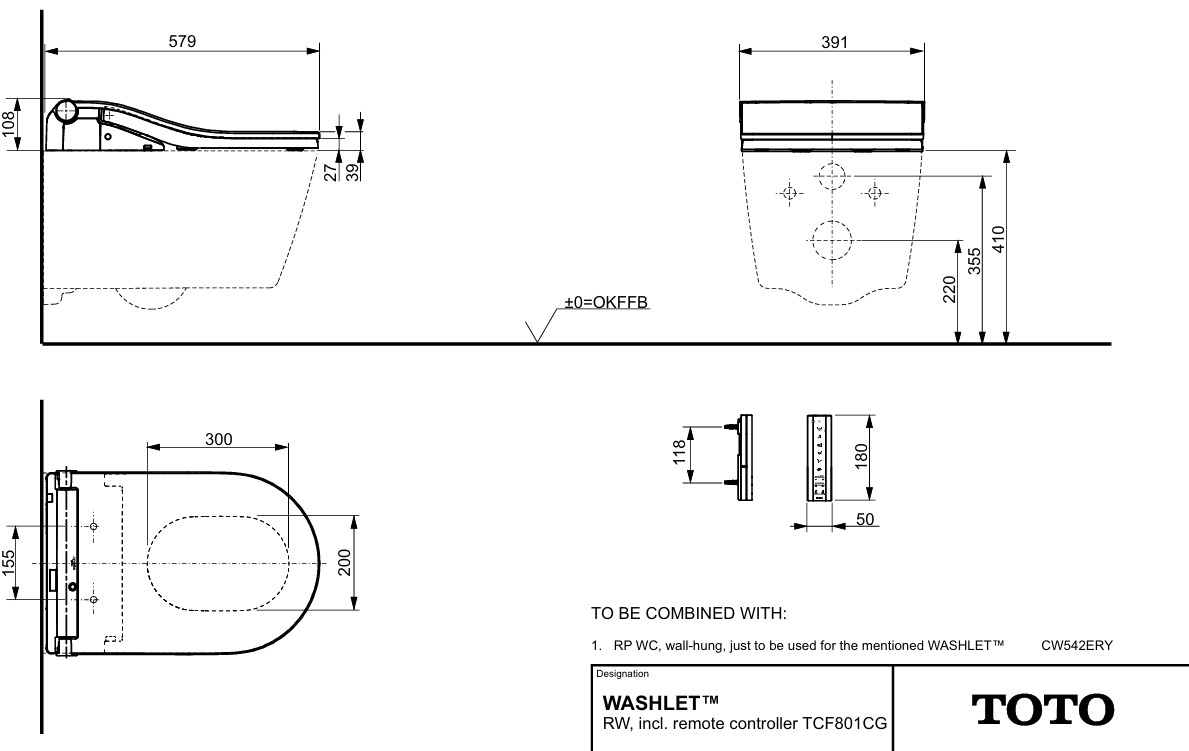 TOTO WASHLET RW